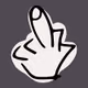 Creative middle finger