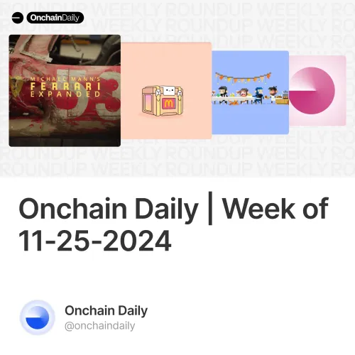 Onchain Daily | Week of 11-25-2024