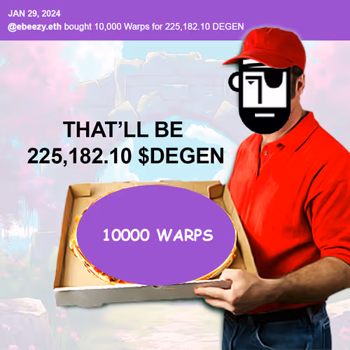 FIRST $DEGEN PURCHASE