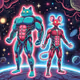 mecha cat and mouse space lords