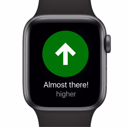 almost there higher ↑