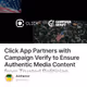 Click App Partners with Campaign Verify to Ensure Authentic Media Content from Trusted Pol