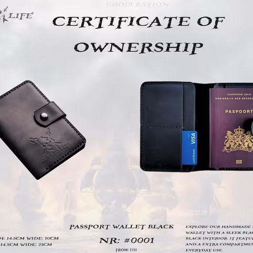 Passport wallet black