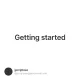 Getting started