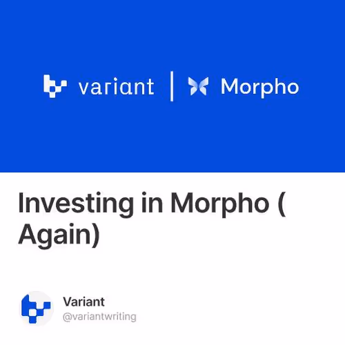 Investing in Morpho (Again)