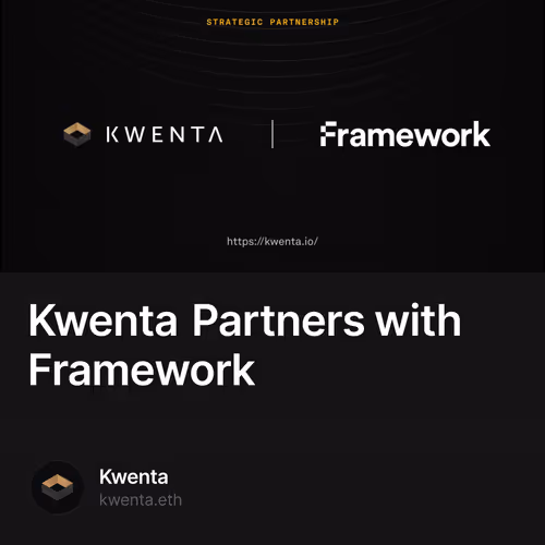 Kwenta Partners with Framework