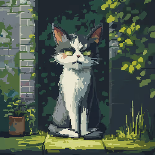 Sad cat.