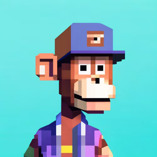 3D Bored Ape Pixel