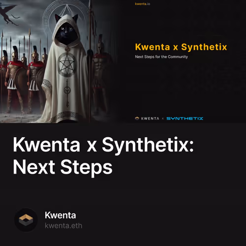 Kwenta x Synthetix: Next Steps
