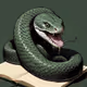dark green snake