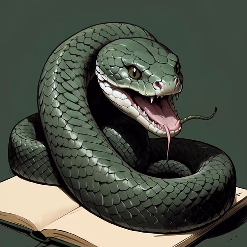 dark green snake