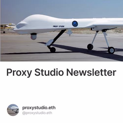 Proxy Studio Newsletter