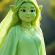 abstract Green Goddess