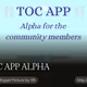 TOC APP ALPHA