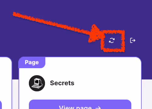 Guild refresh button