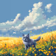 Miggles in a Field