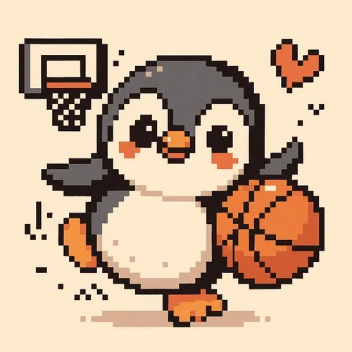 Pixel Penguin Sports Parade