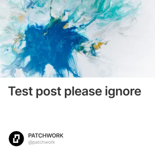 Test post please ignore