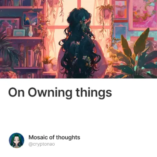 On Owning things