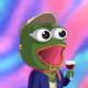 Pepe wow good coffee and Miggles
