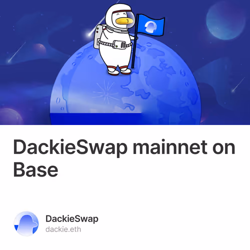 DackieSwap mainnet on Base