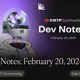 Dev Notes: February 20, 2024