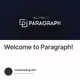 Welcome to Paragraph!