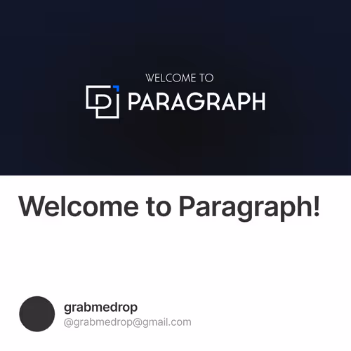 Welcome to Paragraph!