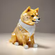 dog made of crystal