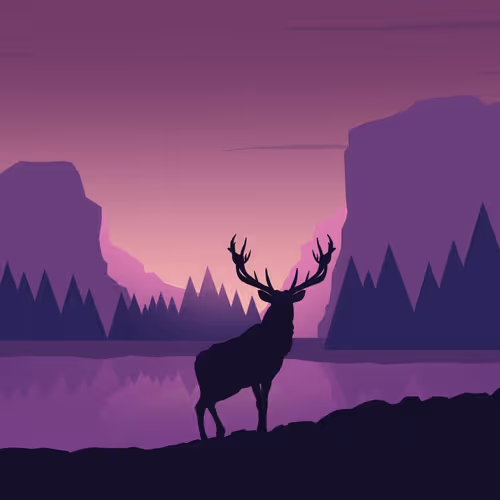 Deer Vector Art In Base