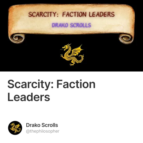 Scarcity: Faction Leaders