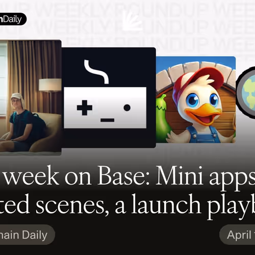 This week on Base: Mini apps, deleted scenes, a launch playbook for builders, and coins