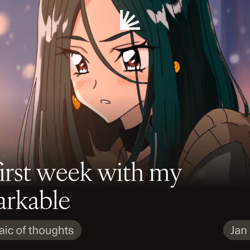 My first week with my reMarkable