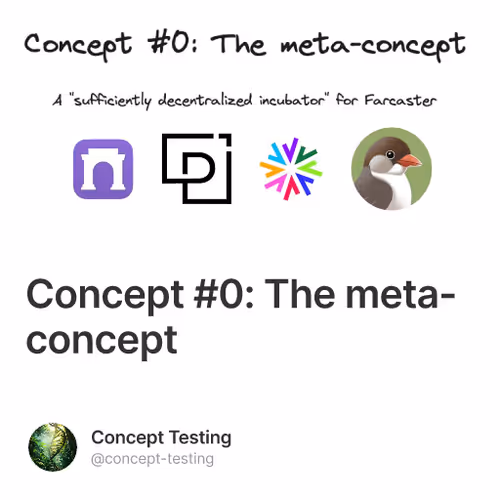 Concept #0: The meta-concept