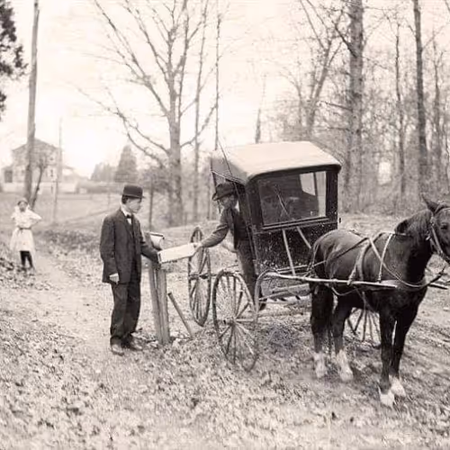 Horse Drawn Mail Wagon
