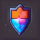 sparkle rainbow shield