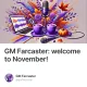 GM Farcaster: welcome to November!