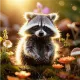 cute raccoon