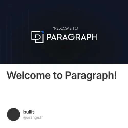 Welcome to Paragraph!