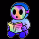 Baby Topi is reading lore