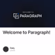 Welcome to Paragraph!