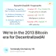 We're in the 2013 Bitcoin era for DecentralizedAI