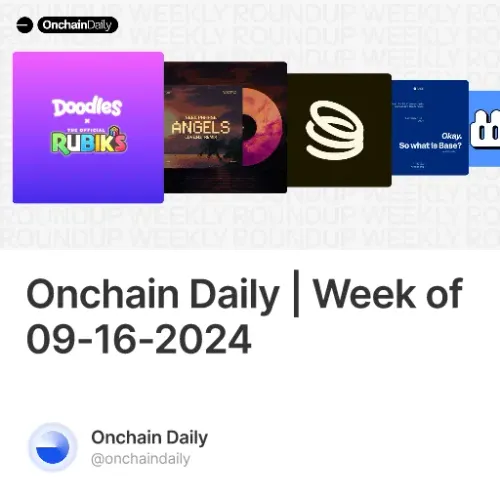 Onchain Daily | Week of 09-16-2024