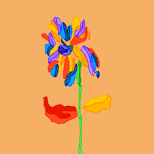 Left Facing Flower