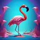 Pixels - Flamingos