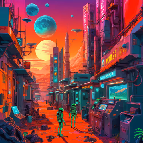 Aliens using Crypto in Another Planet