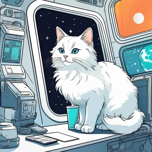Valkoinen Cat
