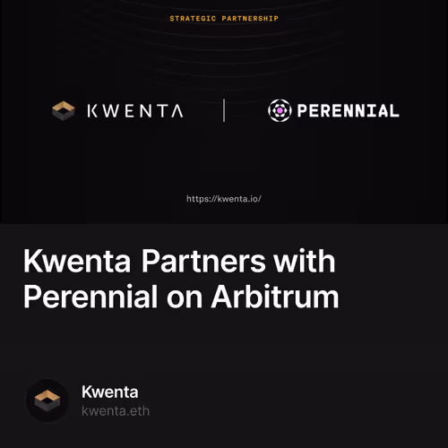 Kwenta Partners with Perennial on Arbitrum