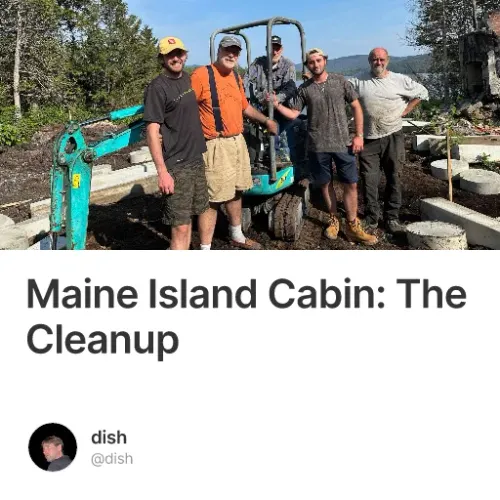 Maine Island Cabin: The Cleanup