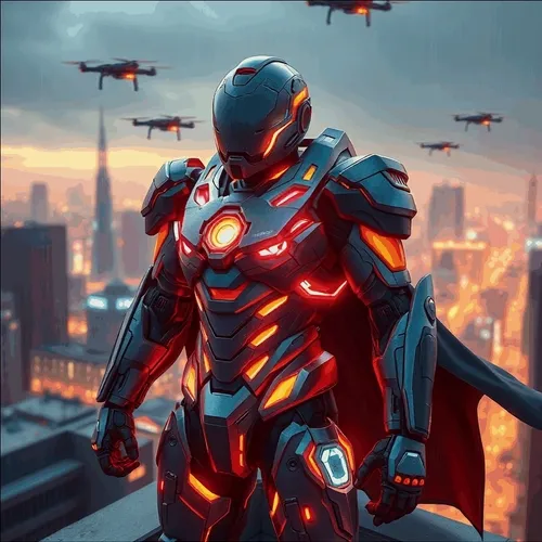 Cyberpunk Powered Armor